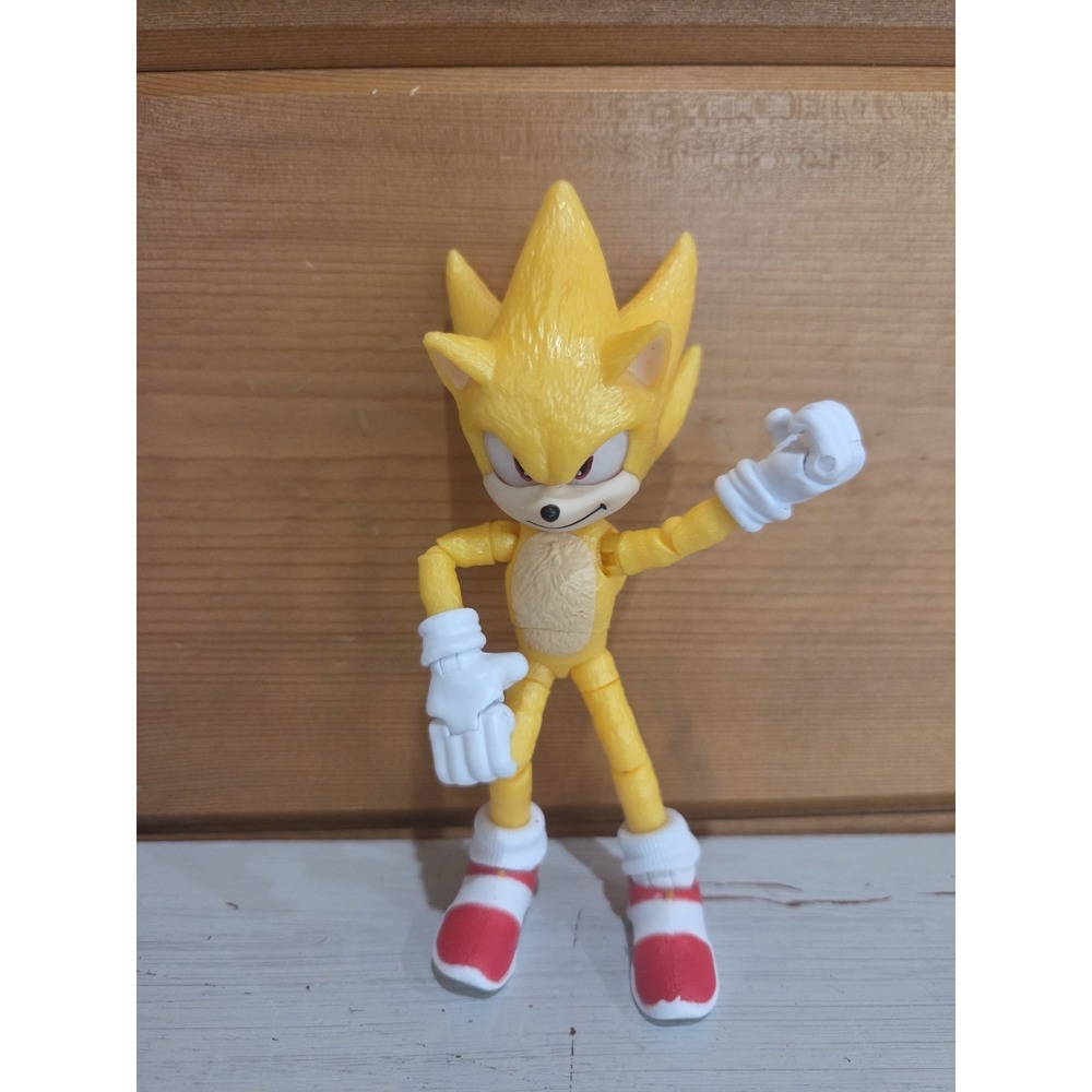 Sonic The Hedgehog SUPER SONIC Figure Toy Jazwares 5" ZD3
